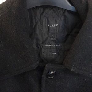 J. Crew University Coat, Slim M, Wool, Black